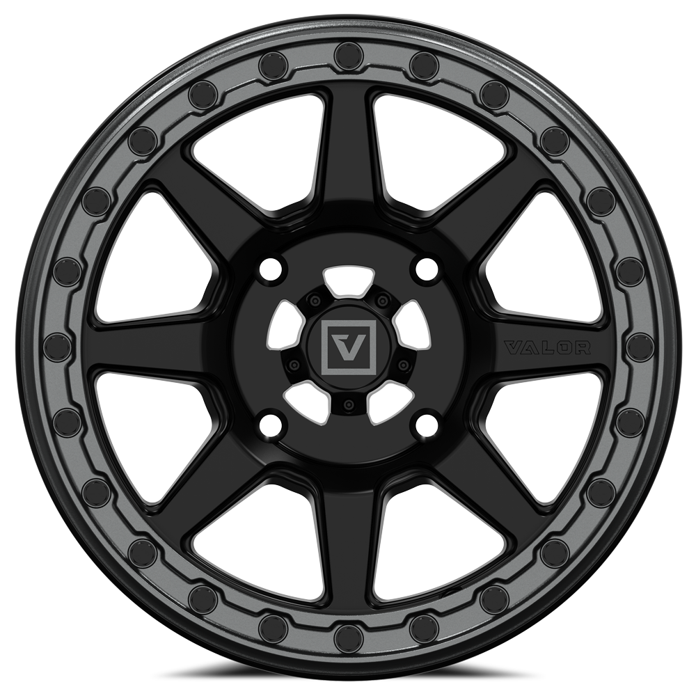 Valor V13 BEADLOCK 15X7 +10MM 5X114.3 SATIN BLACK
