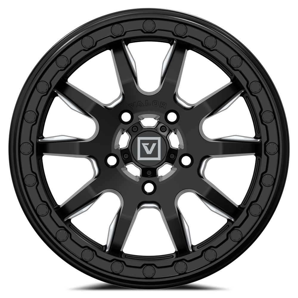 Valor V15 BEADLOCK 15X7 +45MM 5X114.3 SATIN BLACK MILLED