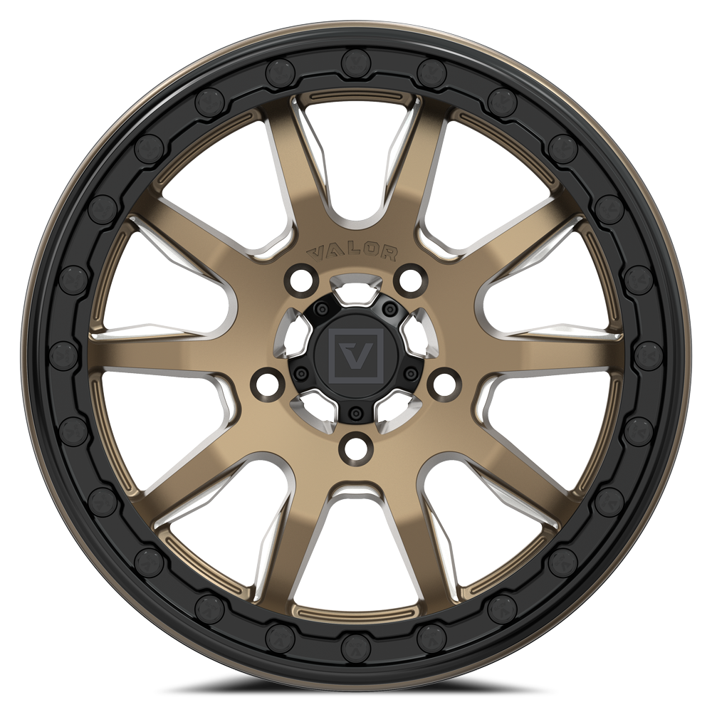 Valor V15 BEADLOCK 15X7 +45MM 5X114.3 SATIN BRONZE MILLED