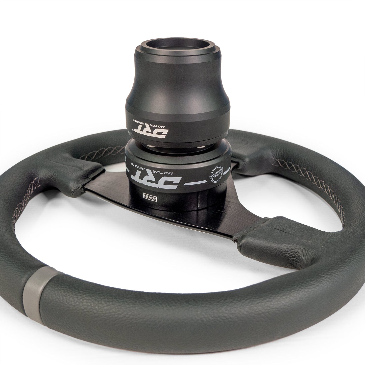 Universal 6-Bolt quick release steering wheel adapter installed