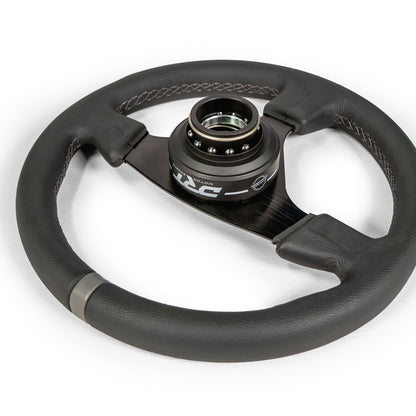 Universal 6-Bolt quick release steering wheel adapter installed