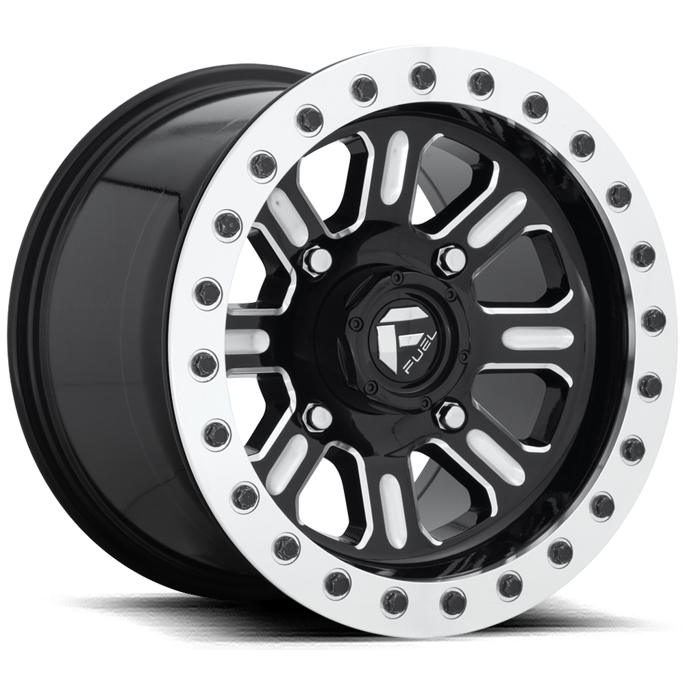 Fuel Hardline UTV Beadlock 15x7 +38 Offset Black/Milled