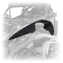 DRT 2024+ Maverick R front fender kit in high-impact ABS with aluminum brackets