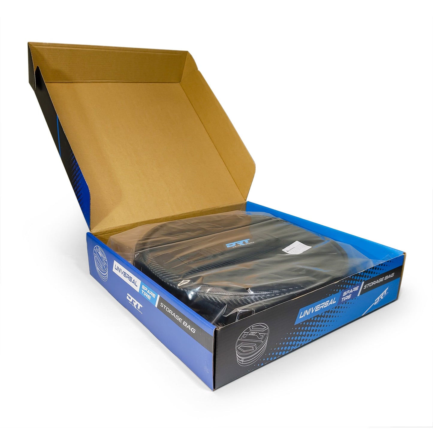 Box of a side by side spare tire storage bag