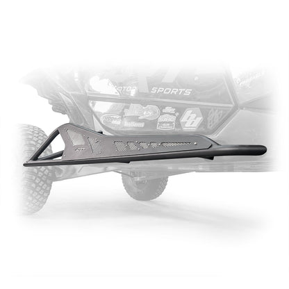 Side view of black DRT Tree Kicker installed on Can‑Am Maverick X3 2‑door