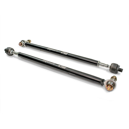 Billet aluminum tie rods with military grade anodized finish