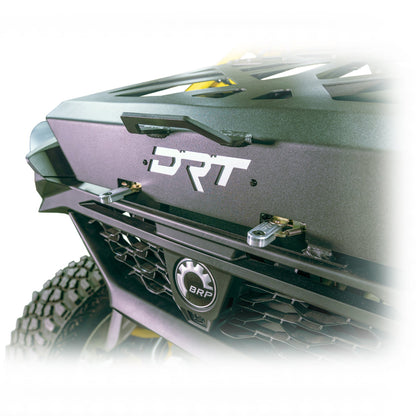 Spare tire carrier rack for Can-Am Maverick R with heavy duty assist shocks