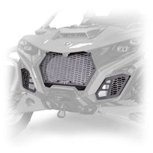 Front grill kit for Can-Am Maverick R 2024+, laser-cut 6061-T6 aluminum, powder-coated semi-gloss black
