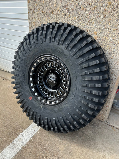 KMC Aztec UTV Beadlock 15x8 +0 Offset Black/Milled