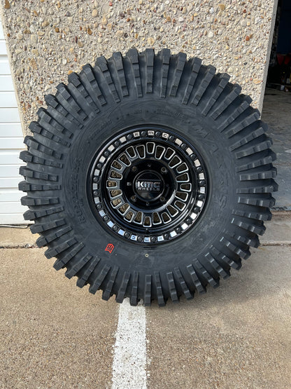KMC Aztec UTV Beadlock 15x8 +0 Offset Black/Milled