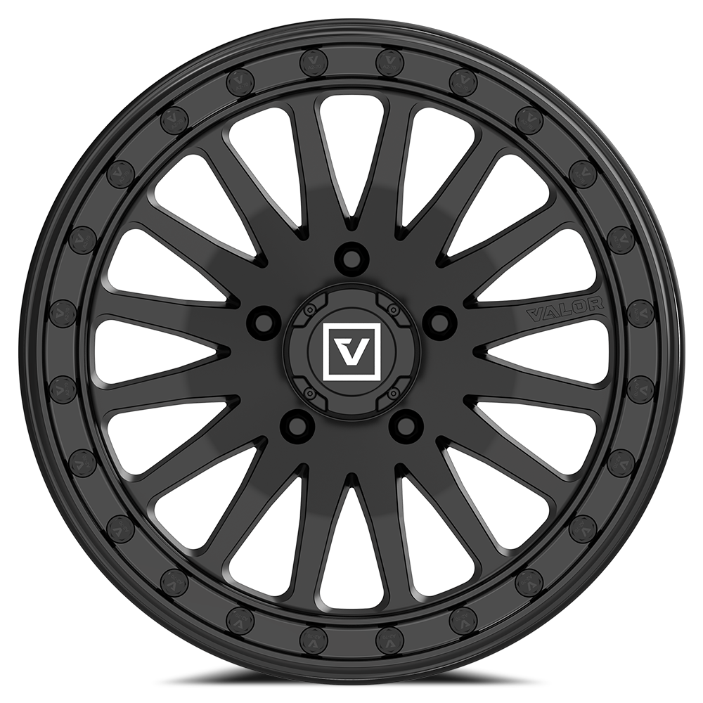 Valor V06 BEADLOCK 15X10 +25 5X114.3 SATIN BLACK