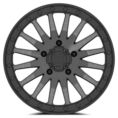 Valor V06 BEADLOCK 15X8 +40 5X114.3 BRUSHED GUNMETAL