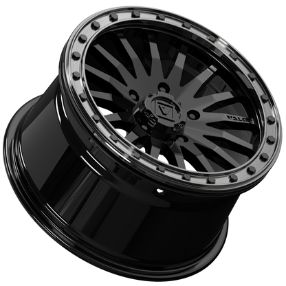 Valor V06 BEADLOCK 15X8 +40 5X114.3 GLOSS BLACK