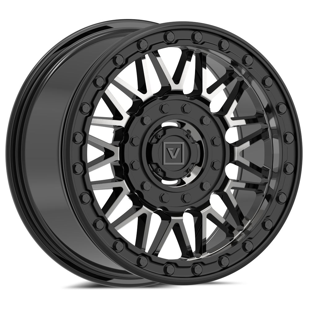 Valor V08 BEADLOCK 15X7 +30MM 4X137/4X156 DARK TINT