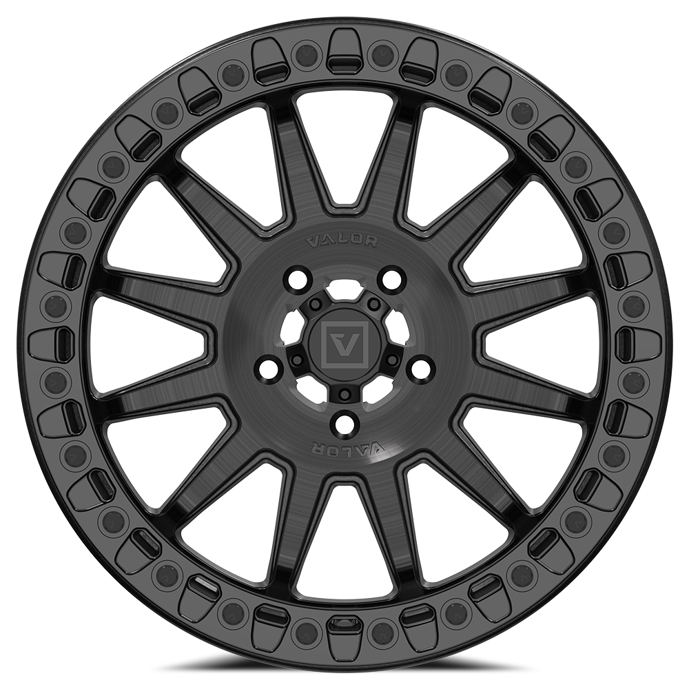 Valor V09 BEADLOCK 17X8 +40 5X114.3 BRUSHED CHARCOAL