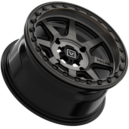 Valor V13 BEADLOCK 15X7 +10MM 5X114.3 DARK TINT
