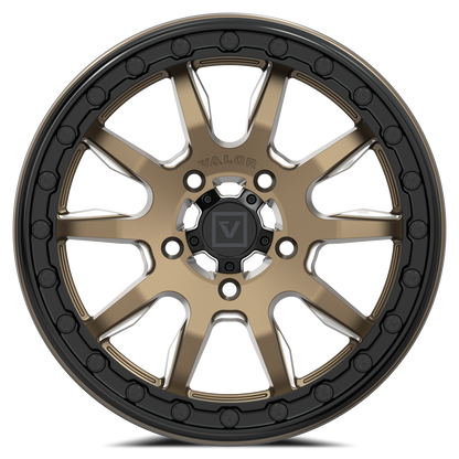 Valor V15 BEADLOCK 15X7 +45MM 5X114.3 SATIN BRONZE MILLED