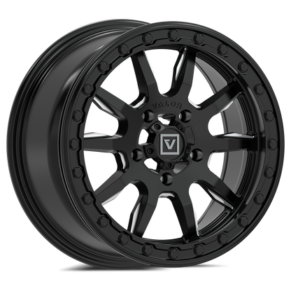 Valor V15 BEADLOCK 15X7 +45MM 5X114.3 SATIN BLACK MILLED