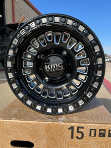 KMC Aztec UTV Beadlock 15x10 +0 Offset Black/Milled