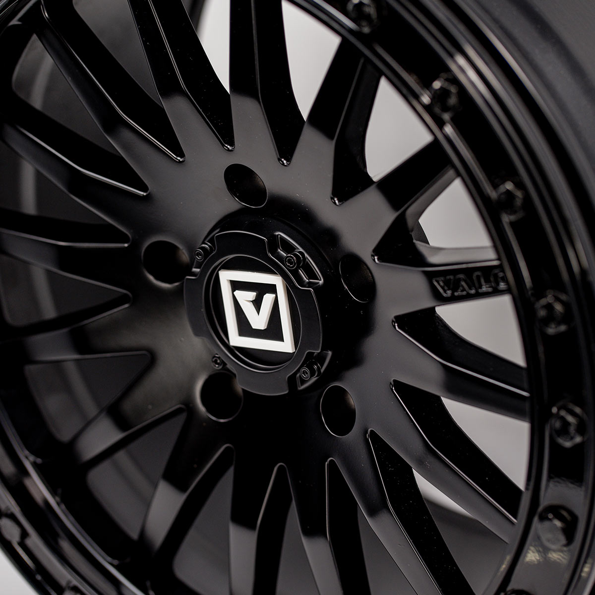 V06 Beadlock UTV Wheel Satin Black