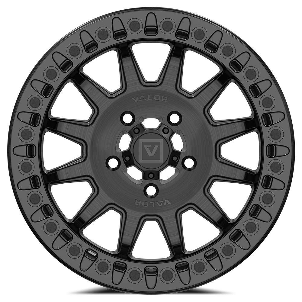 V09 Beadlock UTV Wheel Brushed Charcoal