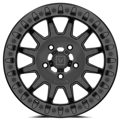 V09 Beadlock UTV Wheel Brushed Charcoal