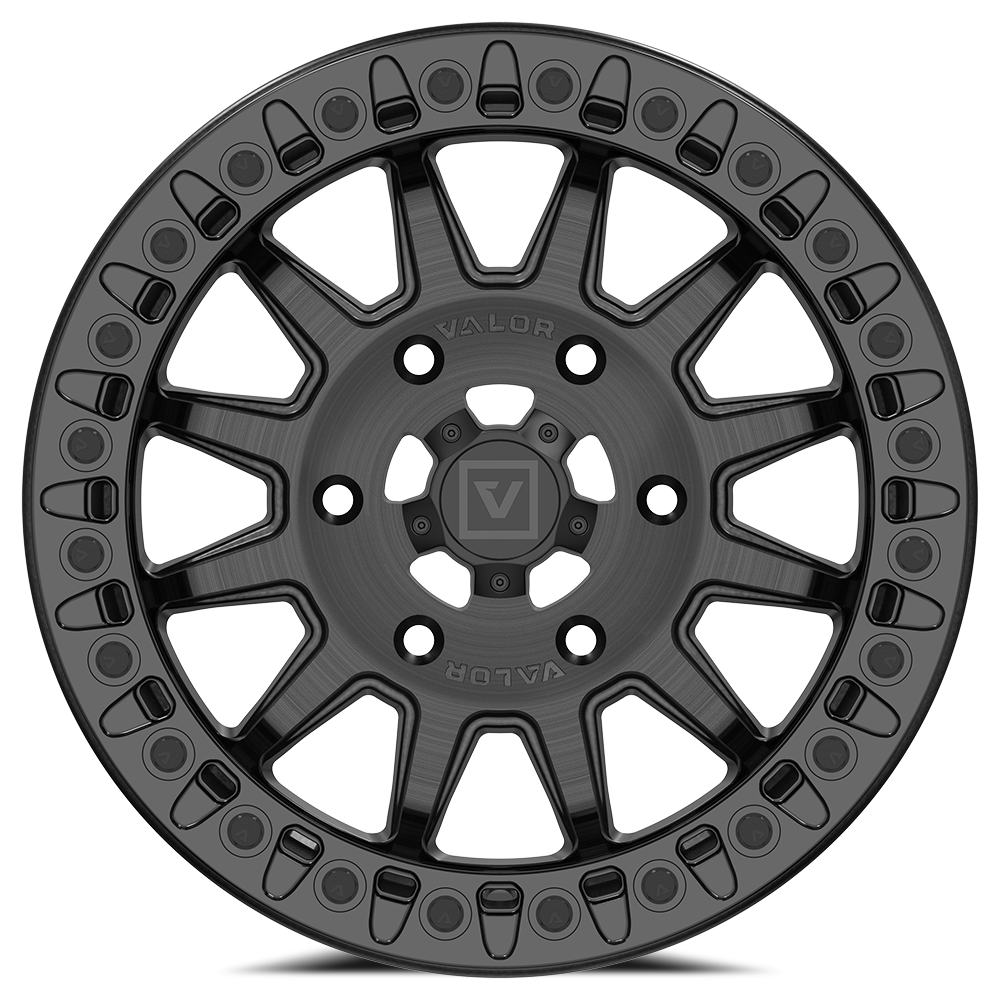 V09 Beadlock UTV Wheel Brushed Charcoal
