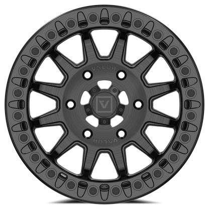 V09 Beadlock UTV Wheel Brushed Charcoal