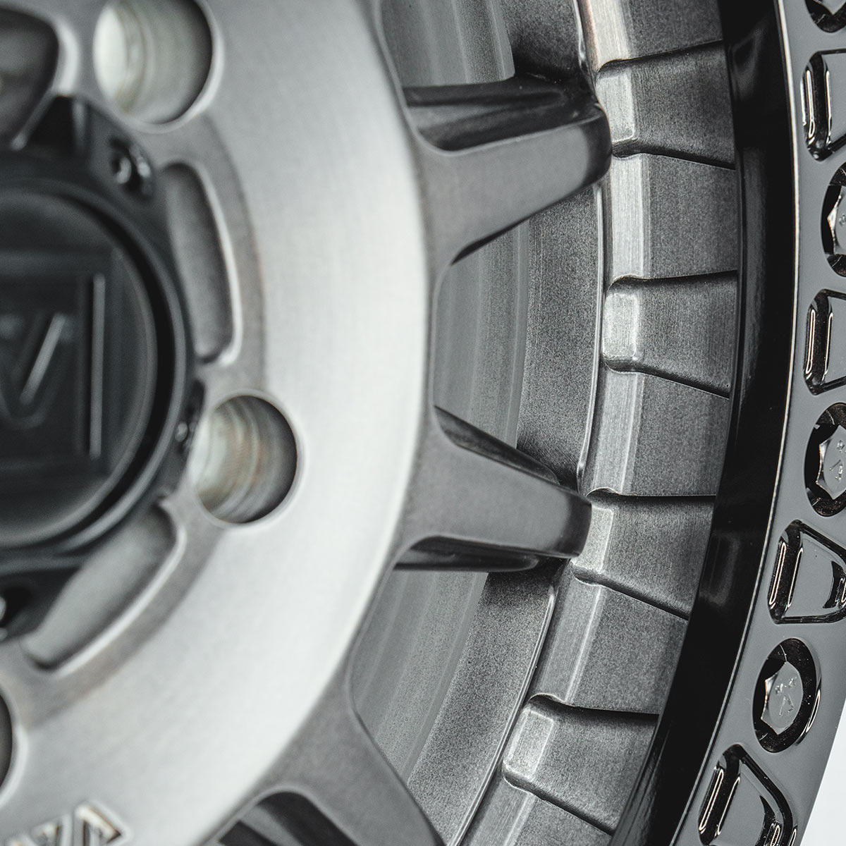V09 Beadlock UTV Wheel Brushed Charcoal
