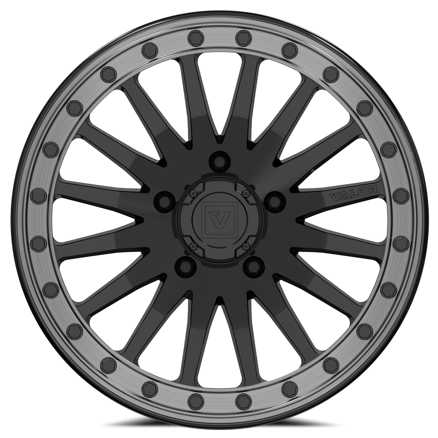 V06 Beadlock UTV Wheel Gloss Black