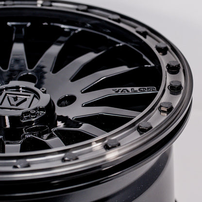 V06 Beadlock UTV Wheel Gloss Black